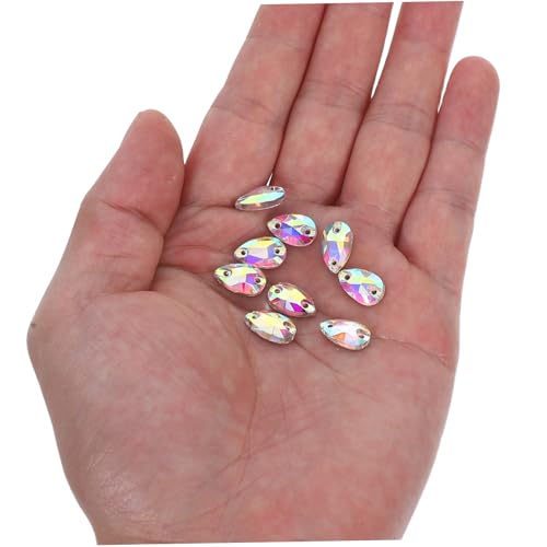 DOITOOL 72 Stück Teiliges Teardrop Strasssteine zum Aufnähen Flache Rückseite mit Doppelbohrung Tropfenform Geeignet für Diy Kleidung Schuhe Hüte Taschen und Hochzeitsdekorationen DOITOOL 72 Stück Teiliges Teardrop Strasssteine zum Aufnähen Flache Rückseite mit Doppelbohrung Tropfenform Geeignet für Diy Kleidung Schuhe Hüte Taschen und Hochzeitsdekorationen von DOITOOL