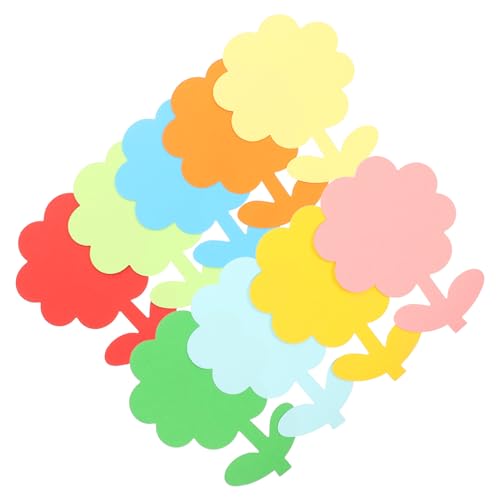 DOITOOL 72 Stück Wanddekorationspapier schneiden Blumen Papierausschnitt Wandkunst buntes Ausschnittpapier dekorative DIY papierausschnitte dekorativer Ausschnitt papierausschnitte formen von DOITOOL
