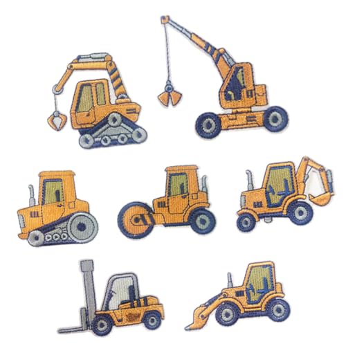 DOITOOL 7Stücke Teiliges Cartoon Gesticktes Patch für Jeans Aufnäher zum Aufbügeln oder Annähen für Kleidung Reparatur und Dekoration Geeignet für Hemden Röcke und Rucksäcke von DOITOOL