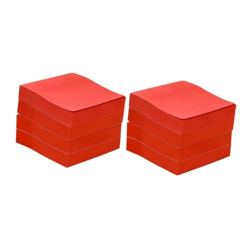 DOITOOL 8 Quadratische Haftnotizen Notizpolster College -vorräte Schulmaterial Notizen Liefert Grundlagen Der Krankenpflegeschule Mini-notizblöcke Für College-schulbedarf Rot Papier von DOITOOL