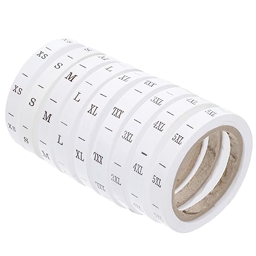 DOITOOL 8 Rollen Größenetikett Stichworte Für Etiketten Kleidungsetikett Kleidungsstück Blau Kleideretikett Annähen Papier Klebeband Weiß DOITOOL 8 Rollen Größenetikett Stichworte Für Etiketten Kleidungsetikett Kleidungsstück Blau Kleideretikett Annähen Papier Klebeband Weiß von DOITOOL