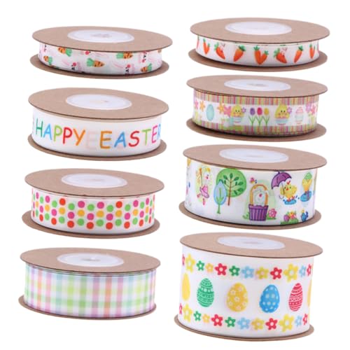 DOITOOL 8 Rollen Osterei-band Geschenkband Wickelband Bauernband Schleife Verdrahtetes Band Für Bunt Gold Festival-packgurt Festival-handwerksband Diy Liefert Packband Vorhanden Polyester DOITOOL 8 Rollen Osterei-band Geschenkband Wickelband Bauernband Schleife Verdrahtetes Band Für Bunt Gold Festival-packgurt Festival-handwerksband Diy Liefert Packband Vorhanden Polyester von DOITOOL