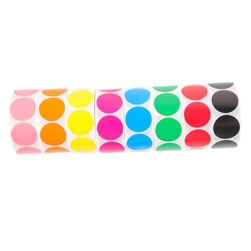 DOITOOL 8 Rollen Selbstklebende Bunte Kreisetiketten Runde Punkte Aufkleber DIY Markierung Sticker für Organisation und Dekoration Vielseitig Verwendbar Klebefrei Rückstand Farbcodierung DOITOOL 8 Rollen Selbstklebende Bunte Kreisetiketten Runde Punkte Aufkleber DIY Markierung Sticker für Organisation und Dekoration Vielseitig Verwendbar Klebefrei Rückstand Farbcodierung von DOITOOL