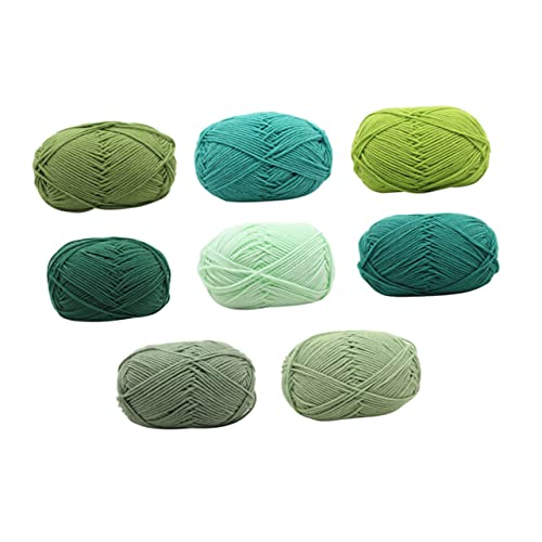 DOITOOL 8 Rollen Strickgarn aus Baumwolle Garn zum Häkeln Baumwollgarn zum Stricken Lilie Stoff Häkelgarn Garnbündel Nähen knitwear strickwaren farbiges Strickwollgarn farbiges Garn Green DOITOOL 8 Rollen Strickgarn aus Baumwolle Garn zum Häkeln Baumwollgarn zum Stricken Lilie Stoff Häkelgarn Garnbündel Nähen knitwear strickwaren farbiges Strickwollgarn farbiges Garn Green von DOITOOL
