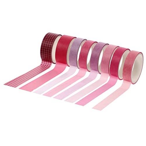DOITOOL 8 Rollen Washi Tape Notizbuch Klebebänder Scrapbook DIY Klebebänder Farbige Scrapbooking Journal Pastellpapier Klebebandstreifen Scrapbook Aufkleber Klassische von DOITOOL