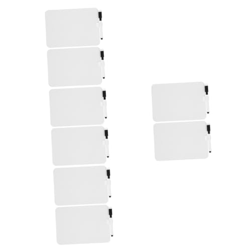 DOITOOL 8 Sätze Mini Whiteboard für Wiederverwendbare Abwischbare Schreib und Maltafeln Doppelseitig Zeichenbrett Kreativität und Praktischen Fähigkeiten von DOITOOL