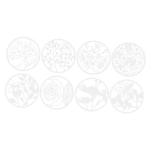 DOITOOL 8 Stück Blumenschablonen Teilig für Wiederverwendbare Malvorlagen Kunststoff Sichere Diy Zeichenschablonen für Malen und Basteln von DOITOOL