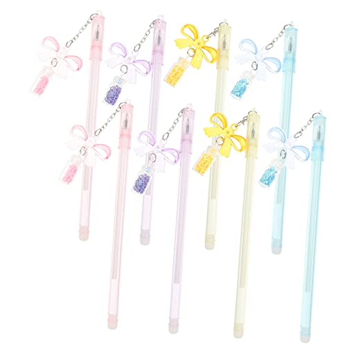 DOITOOL 8 Stück Butterfly -Treibflasche Anhänger Süße Stifte für die Schule Tinte Kugelschreiber für farbig universeller Gelstift Unterschriftenstifte für Schüler pp von DOITOOL