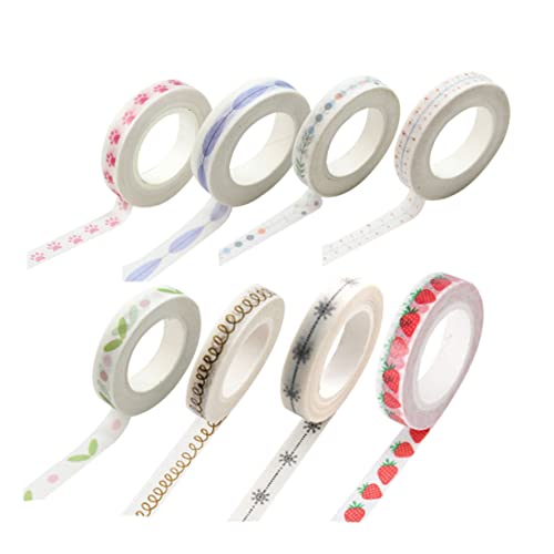 DOITOOL 8 Stück Dekorative Diy Tapes für Scrapbooking Adorable Bunte Klebebänder für Kreative Projekte für Journal und DOITOOL 8 Stück Dekorative Diy Tapes für Scrapbooking Adorable Bunte Klebebänder für Kreative Projekte für Journal und von DOITOOL