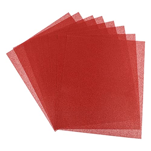 DOITOOL 8 Stück Diy Transferfolie für Kleidung Glitzernde PVC Buchstabenfolien für T Shirt Druck Vielseitig Einsetzbar für Designs und Kreative Projekte von DOITOOL