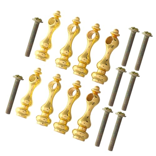 DOITOOL 8 Stück Eisenmöbel-Spindeln Für Glasgeländer Dekorative Baluster-Spindeln Für Diy-Möbel Kabinett-Geländer-Postkappe Gold 4 X 1 2 Cm Zuhause Und Büro von DOITOOL