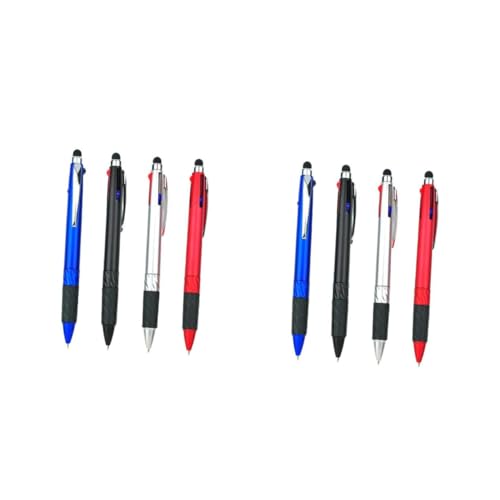 DOITOOL 8 Stück Farben Kugelschreiber mit Touchscreen Stift Multifunktionale Praktische Schreibgeräte Komfortabler Griff Tragbar für Büro Schule von DOITOOL