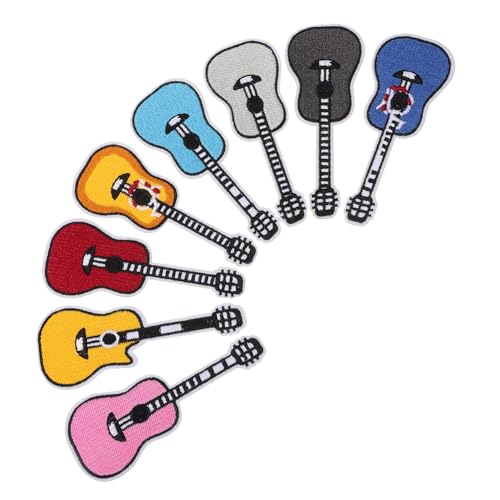 DOITOOL 8 Stück Gitarren-Stoffaufkleber Patches für Jacken Strassapparat Aufnäher für Kleidungsapplikationen Gitarrenpatches Kleidungsflicken Flicken für Bekleidung gestickte Aufnäher DOITOOL 8 Stück Gitarren-Stoffaufkleber Patches für Jacken Strassapparat Aufnäher für Kleidungsapplikationen Gitarrenpatches Kleidungsflicken Flicken für Bekleidung gestickte Aufnäher von DOITOOL