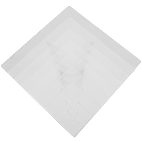 DOITOOL 8 Stück Inkjet-vorlage Schablone Handwerk Wände Für Sprühen Geformt Kunst Wand Machen Malen Abstraktes Gemälde Sternstempel Malvorlagen Pp Weiß von DOITOOL