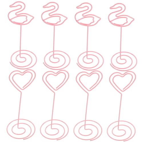 DOITOOL 8 Stück Karteninhaber Gruß Bildnotiz Fotoständer Ort Memo-Clip-Ständer bürodeko büro dekoration office decoration dekorationsclips wohnraumdeko Bildhalter Fotokartenhalter Metall von DOITOOL