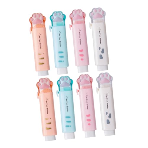 DOITOOL 8 Stück Katzenpfoten Radiergummis Push Pull Radiergummi für Süße Wiederverwendbare Schulbedarf für Zeichnen und Lernen DOITOOL 8 Stück Katzenpfoten Radiergummis Push Pull Radiergummi für Süße Wiederverwendbare Schulbedarf für Zeichnen und Lernen von DOITOOL