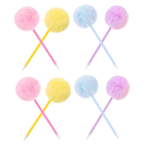 DOITOOL 8 Stück Kugelschreiber Flauschiger Stift Pompon-stift Süße Stifte Für Flauschige Stifte Süße Stifte Für Mädchen Neuheitstifte Bauschige Stifte Pom-pom-stifte Süßer Stift Pp von DOITOOL