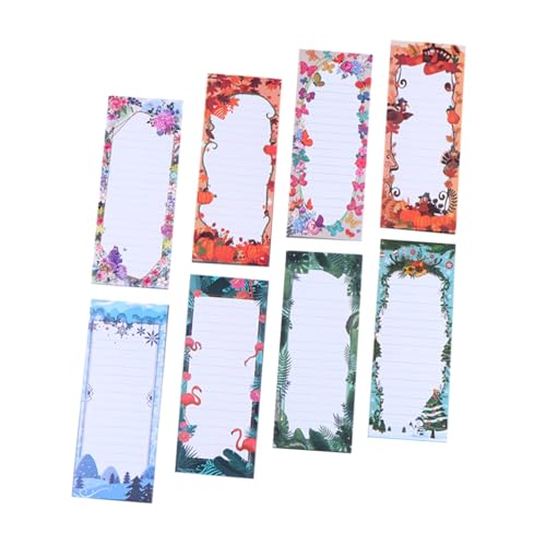 DOITOOL 8 Stück Magnetische Pflanzen Memo Pads Teiliges für Kühlschrank Beschreibbare Notizblätter für Büro und Zuhause Vielseitig Einsetzbar Magnetischen Oberflächen Stilvolles Design von DOITOOL