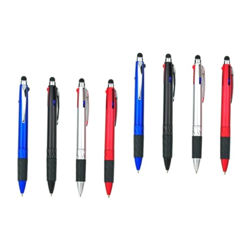 DOITOOL 8 Stück Multifunktionale Farben Kugelschreiber mit Stylus Praktische Meeting Pens Schreibgeräte Langlebig Komfortabel für Büro Schule Zuhause und Unterwegs von DOITOOL
