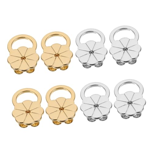 DOITOOL 8 Stück Ohrstöpsel Ohrringe Sicherheits-Ohrring-Verschlüsse für Ohrstecker Ohrringrücken für schlaffe Ohren durchbohrte Ohrringrückseiten Ohrring-Charms Legierung DOITOOL 8 Stück Ohrstöpsel Ohrringe Sicherheits-Ohrring-Verschlüsse für Ohrstecker Ohrringrücken für schlaffe Ohren durchbohrte Ohrringrückseiten Ohrring-Charms Legierung von DOITOOL