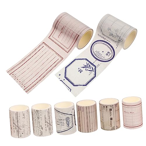 DOITOOL 8 Stück Retro -nostalgie Und Papierband Retro-washi-tape Papierklebeband Selber Machen Bedrucktes Band Tagebuch Washi Tape Washi -bänder Vintage Washi Tape Scrapbook-washi-tape DOITOOL 8 Stück Retro -nostalgie Und Papierband Retro-washi-tape Papierklebeband Selber Machen Bedrucktes Band Tagebuch Washi Tape Washi -bänder Vintage Washi Tape Scrapbook-washi-tape von DOITOOL