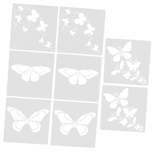 DOITOOL 8 Stück Schmetterlings Malvorlagen Schablonen Wiederverwendbar für Diy Bastelarbeiten für Scrapbooking Kartenherstellung und Projekte DOITOOL 8 Stück Schmetterlings Malvorlagen Schablonen Wiederverwendbar für Diy Bastelarbeiten für Scrapbooking Kartenherstellung und Projekte von DOITOOL