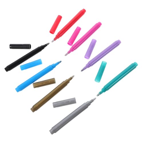 DOITOOL 8 Stück Teiliges Abwischbarer Paint Marker Stifte für Wein Glasbeschriftung Langlebige Vielseitige Malstifte für Keramik für Kreative DIY projekte von DOITOOL