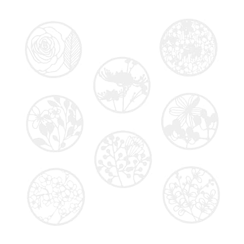 DOITOOL 8 Stück Teiliges Blumenschablonen für Wiederverwendbare Diy Malschablonen für Scrapbooking Basteln und Wanddekoration Leicht zu Reinigen und Sicher der Anwendung von DOITOOL