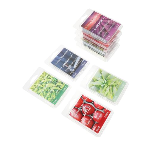 DOITOOL 8 Stück Teiliges Duftwachs Pflanzenölen Natürliche Aromawachse für Heim Büro Spa für Hochzeiten Geburtstage Feiertage und Aromatherapie von DOITOOL