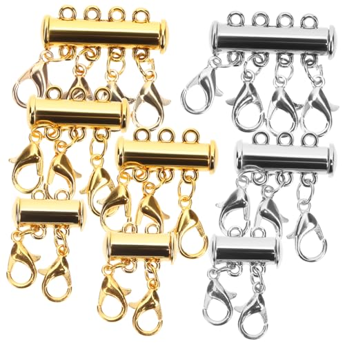 DOITOOL 8 Stück Teiliges Magnetische Schmuckverschlüsse aus Kupfer für Mehrreihige Halsketten und Armbänder Einfacher Verschluss Geeignet für Layering und DIY Schmuckgestaltung DOITOOL 8 Stück Teiliges Magnetische Schmuckverschlüsse aus Kupfer für Mehrreihige Halsketten und Armbänder Einfacher Verschluss Geeignet für Layering und DIY Schmuckgestaltung von DOITOOL