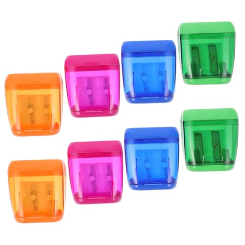 DOITOOL 8 Stück Teiliges Manueller Doppel Anspitzer für Kleine Stifte Praktischer Haushalts Bleistiftspitzer mit Deckel Schnelles Bequemes Anspitzen für Büro Schule und Künstler DOITOOL 8 Stück Teiliges Manueller Doppel Anspitzer für Kleine Stifte Praktischer Haushalts Bleistiftspitzer mit Deckel Schnelles Bequemes Anspitzen für Büro Schule und Künstler von DOITOOL