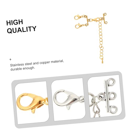 DOITOOL 8 Stück Teiliges Mehrstrang Schmuckverbinder mit Kettenringen DIY Armband Halskettenverlängerung für Individuelle Schmuckherstellung Langlebige Verbindungselemente für Vielseitige DOITOOL 8 Stück Teiliges Mehrstrang Schmuckverbinder mit Kettenringen DIY Armband Halskettenverlängerung für Individuelle Schmuckherstellung Langlebige Verbindungselemente für Vielseitige von DOITOOL