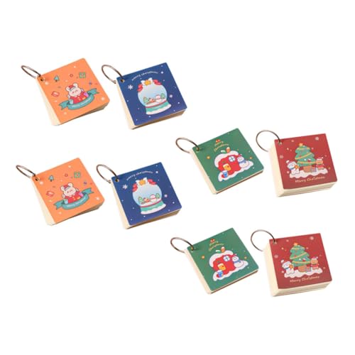 DOITOOL 8 Stück Teiliges Weihnachts Notizblock mit Kreativem Design Handliche Abnehmbare Ringbindung Vielseitig Einsetzbar für Notizen Tagebuch Planung Buntes Papier und Metallmaterial DOITOOL 8 Stück Teiliges Weihnachts Notizblock mit Kreativem Design Handliche Abnehmbare Ringbindung Vielseitig Einsetzbar für Notizen Tagebuch Planung Buntes Papier und Metallmaterial von DOITOOL