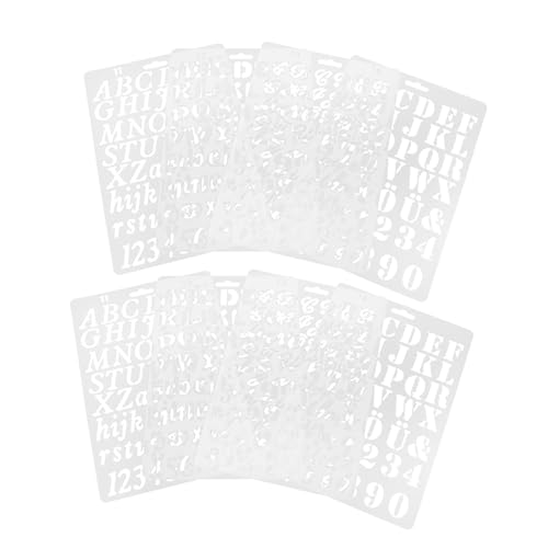 DOITOOL 8 Stück Teiliges Wiederverwendbarer Schablonen für Holzmalerei und Vorlagen für Diy Projekte und Dekoration DOITOOL 8 Stück Teiliges Wiederverwendbarer Schablonen für Holzmalerei und Vorlagen für Diy Projekte und Dekoration von DOITOOL