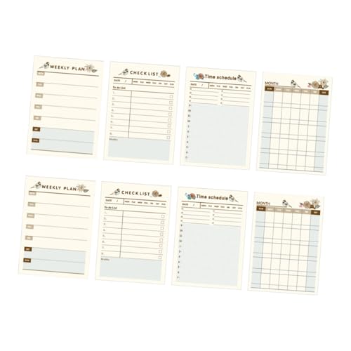 DOITOOL 8 Stück Teiliges Zeitplan Notizblöcke für Studenten Praktische Handbücher zur Planung Organisation und Notizen Schule und Büro für Tägliche To Do Listen und Monatsplanung DOITOOL 8 Stück Teiliges Zeitplan Notizblöcke für Studenten Praktische Handbücher zur Planung Organisation und Notizen Schule und Büro für Tägliche To Do Listen und Monatsplanung von DOITOOL
