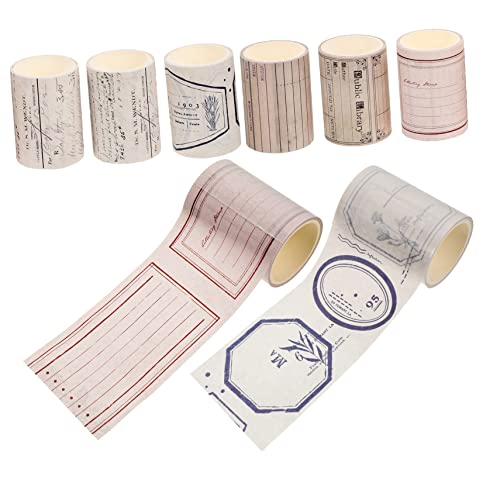DOITOOL 8 Stück Vintage Washi Tape Nostalgische Papierbänder für Scrapbooking DIY Bastelprojekte und Dekoration Selbstklebend Vielseitig für Handbücher und Alben DOITOOL 8 Stück Vintage Washi Tape Nostalgische Papierbänder für Scrapbooking DIY Bastelprojekte und Dekoration Selbstklebend Vielseitig für Handbücher und Alben von DOITOOL