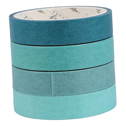 DOITOOL 8 Stück Washi-Tape Tagebuch ästhetische Aufkleber Wickelband Scrapbook-Zubehör Bausatz Schild Scrapbooking Washi Tape dekoratives Klebeband zum Basteln Aufkleber Zeitschrift Green von DOITOOL
