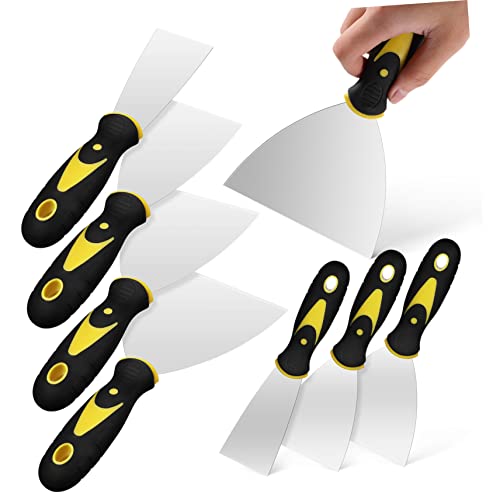 DOITOOL 8-teiliges Trockenbau-spachtel-Set Dichtungsmittel- Für Flickenreparatur Wandverkleidung Kratzerentfernung Edelstahl Mit Griff von DOITOOL