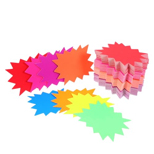 DOITOOL 80 Stück Fluoreszierende Verkaufsschilder in Sternform Bunte Preisschilder für Einzelhandel Garagenverkauf und Werbung Leicht Haftende Wiederablösbare Aufkleber für DOITOOL 80 Stück Fluoreszierende Verkaufsschilder in Sternform Bunte Preisschilder für Einzelhandel Garagenverkauf und Werbung Leicht Haftende Wiederablösbare Aufkleber für von DOITOOL