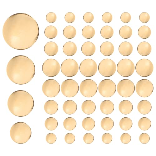 DOITOOL 80 Stück Teiliges Goldfarbener Metallknöpfe für Anzüge Robuste Runde Jackenknöpfe Annähen und Ersetzen für Uniformen Mäntel und DIY nähprojekte von DOITOOL