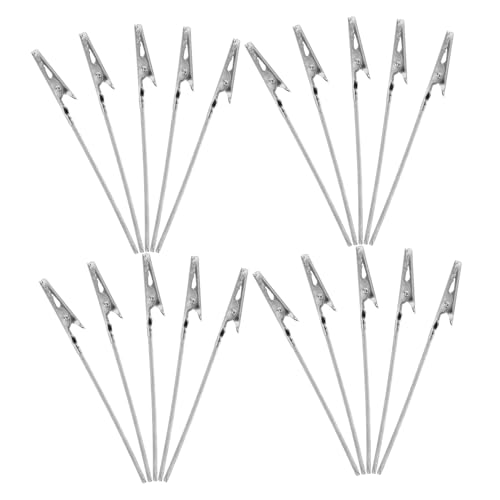 DOITOOL 80 Stück Teiliges Stahl-draht-klammern Lange Alligator-clips mit Sicherem Griff für Büro Memo Fotohalter Minimalistisches Design für DIY Karten und Papierclips von DOITOOL