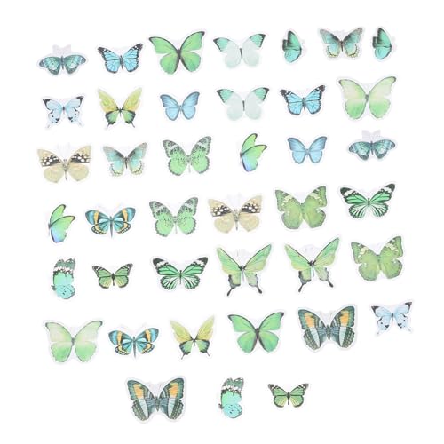 DOITOOL 80 Stück Transparente Schmetterling Aufkleber Diy Scrapbook Dekoration Vintage Sticker für Journaling und Bastelbedarf und Selbstklebend für Projekte DOITOOL 80 Stück Transparente Schmetterling Aufkleber Diy Scrapbook Dekoration Vintage Sticker für Journaling und Bastelbedarf und Selbstklebend für Projekte von DOITOOL