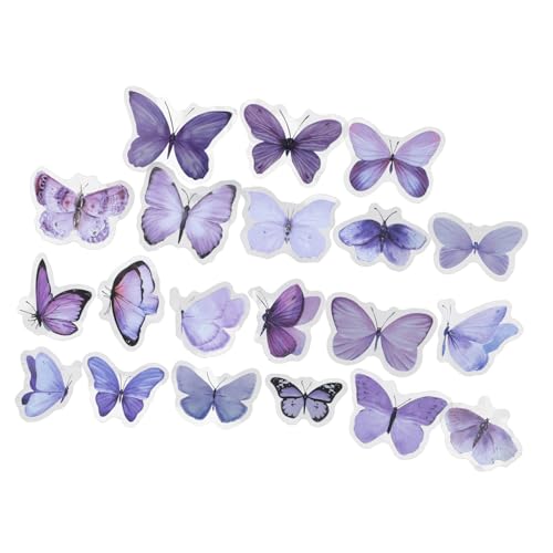 DOITOOL 80 Stück Transparente Schmetterlingsaufkleber Diy Scrapbook Sticker für Journaling und Dekoration Wasserdichtes Design für Bastelprojekte und DOITOOL 80 Stück Transparente Schmetterlingsaufkleber Diy Scrapbook Sticker für Journaling und Dekoration Wasserdichtes Design für Bastelprojekte und von DOITOOL