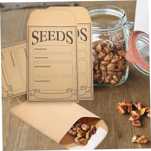 DOITOOL 800 Stck. Mini Kraftpapier Umschläge Selbstklebend Reißfest Kleine Papiertüten für Samen Depot Basteln und Verpackung und Langlebig für Garten und Versandbedarf von DOITOOL