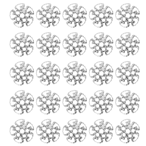 DOITOOL 800 Stück Metall Perlenkappen mit Schneeflocken hohldesign Robuste Vintage Schmuckzubehör für Armbänder Ohrringe Halsketten Einfache Montage für DIY Schmuckherstellung DOITOOL 800 Stück Metall Perlenkappen mit Schneeflocken hohldesign Robuste Vintage Schmuckzubehör für Armbänder Ohrringe Halsketten Einfache Montage für DIY Schmuckherstellung von DOITOOL
