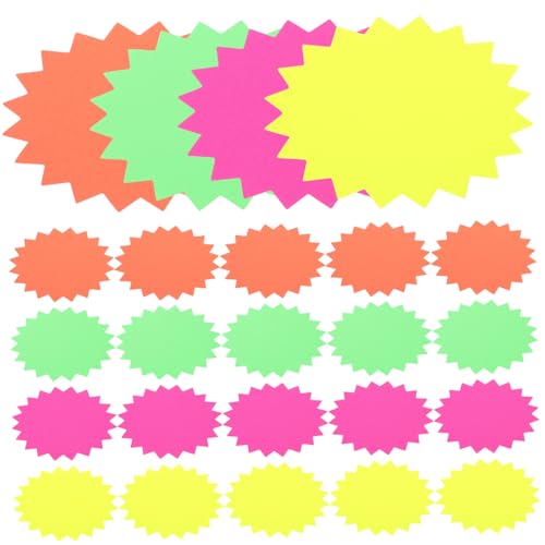 DOITOOL 80Stücke Burst Papierausschnitte Für Dekorationen Farbige Papierausschnitte Für DIY Projekte Für Geschäfte Und Bastelarbeiten von DOITOOL