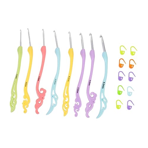 DOITOOL 8Stücke Teiliges Häkelnadel mit Ergonomischem Griff Aluminium Häkelnadeln für Stressfreies Stricken für Anfänger und Erfahrene Häkler Praktischer DOITOOL 8Stücke Teiliges Häkelnadel mit Ergonomischem Griff Aluminium Häkelnadeln für Stressfreies Stricken für Anfänger und Erfahrene Häkler Praktischer von DOITOOL
