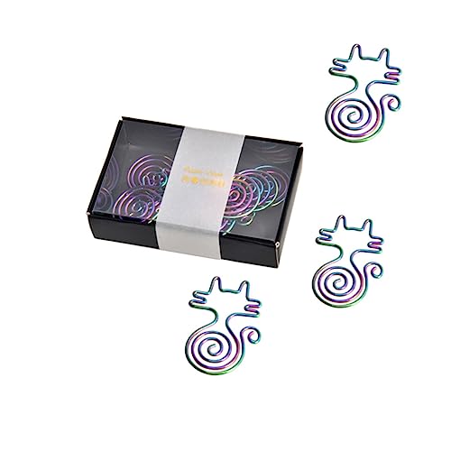 DOITOOL 8Stücke Teiliges Katzenform Büroklammern Kreative Niedliche Papierclips für Notizen und Fotos Exquisites Design für Büro Schule und von DOITOOL