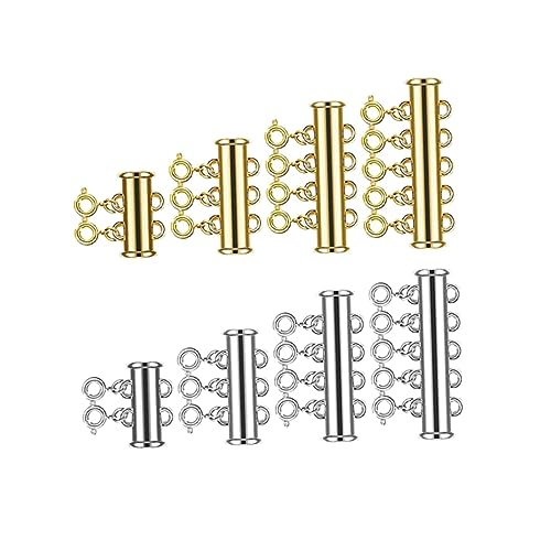 DOITOOL 8Stücke Teiliges Magnetverschlüsse für Armbänder Multifunktionale Schnapphaken Silber für DIY Schmuckdesign Starke Haltekraft Einfache Anwendung DOITOOL 8Stücke Teiliges Magnetverschlüsse für Armbänder Multifunktionale Schnapphaken Silber für DIY Schmuckdesign Starke Haltekraft Einfache Anwendung von DOITOOL