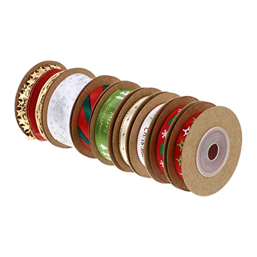 DOITOOL 8Stücke Weihnachtsband Geschenkbänder Für Weihnachten Dekoration DIY Bastelprojekte Geschenkverpackung Weihnachtsaccessoires DOITOOL 8Stücke Weihnachtsband Geschenkbänder Für Weihnachten Dekoration DIY Bastelprojekte Geschenkverpackung Weihnachtsaccessoires von DOITOOL